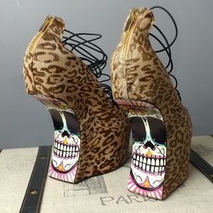 taylor Says Shoes - Punk Sugar Skull goth leopard shoes Taylor Says taylor Says Shoes - Punk Sugar Skull goth leopard shoes Taylor Says